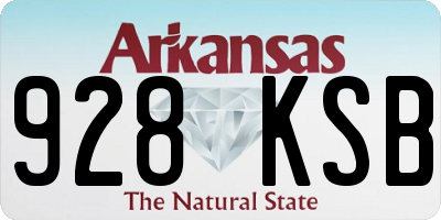 AR license plate 928KSB