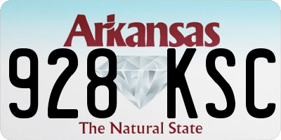 AR license plate 928KSC
