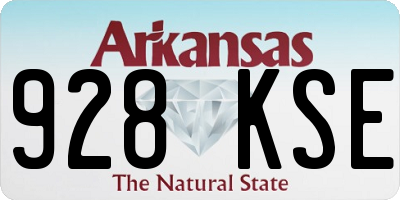 AR license plate 928KSE