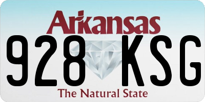 AR license plate 928KSG