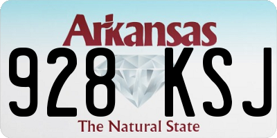 AR license plate 928KSJ