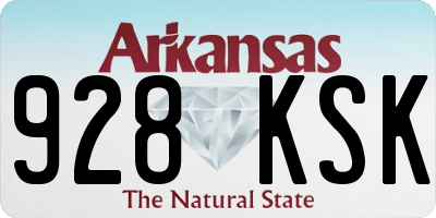 AR license plate 928KSK