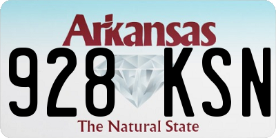 AR license plate 928KSN