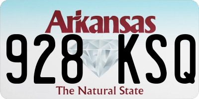 AR license plate 928KSQ