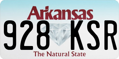 AR license plate 928KSR
