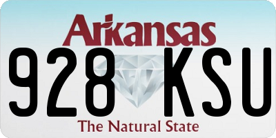AR license plate 928KSU