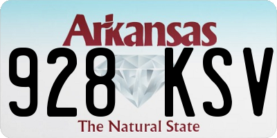 AR license plate 928KSV