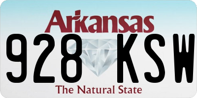 AR license plate 928KSW