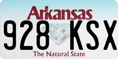 AR license plate 928KSX