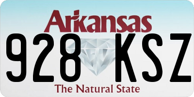 AR license plate 928KSZ