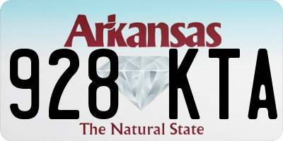 AR license plate 928KTA