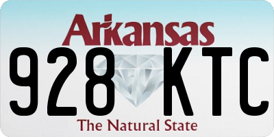 AR license plate 928KTC