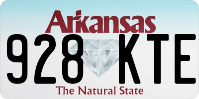 AR license plate 928KTE