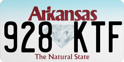 AR license plate 928KTF