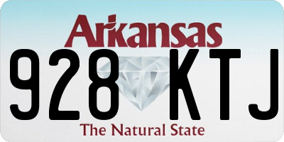 AR license plate 928KTJ