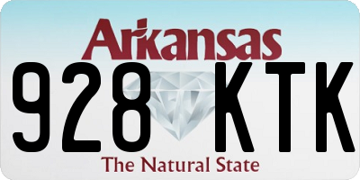 AR license plate 928KTK