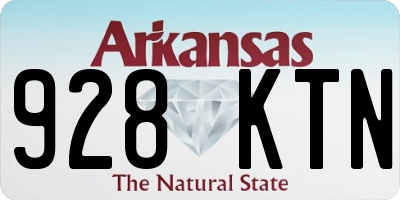 AR license plate 928KTN