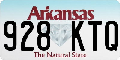 AR license plate 928KTQ