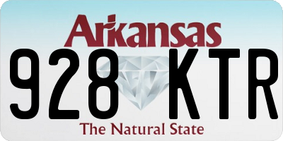AR license plate 928KTR