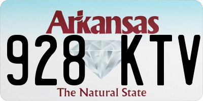 AR license plate 928KTV