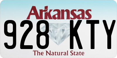 AR license plate 928KTY