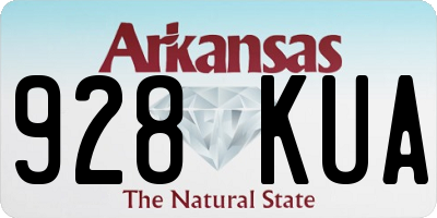 AR license plate 928KUA