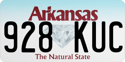 AR license plate 928KUC