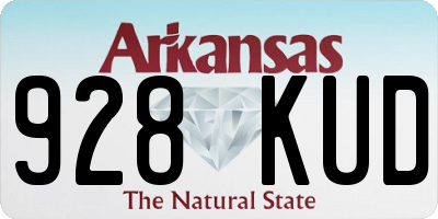 AR license plate 928KUD