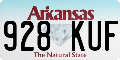 AR license plate 928KUF