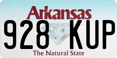 AR license plate 928KUP