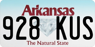 AR license plate 928KUS