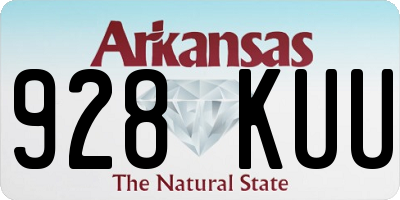 AR license plate 928KUU