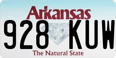 AR license plate 928KUW