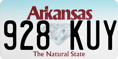 AR license plate 928KUY