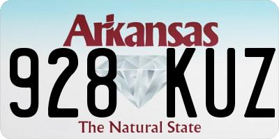 AR license plate 928KUZ
