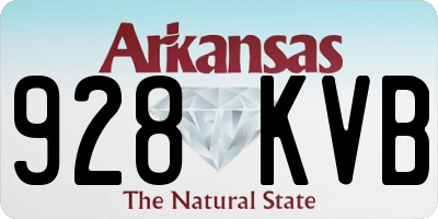 AR license plate 928KVB