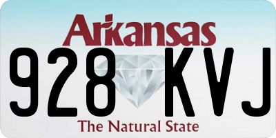 AR license plate 928KVJ