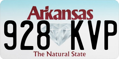 AR license plate 928KVP