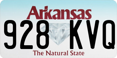 AR license plate 928KVQ