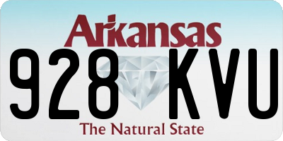 AR license plate 928KVU