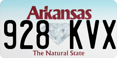 AR license plate 928KVX