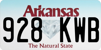 AR license plate 928KWB