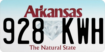 AR license plate 928KWH