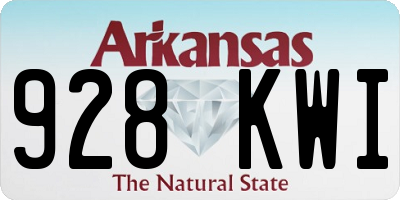 AR license plate 928KWI