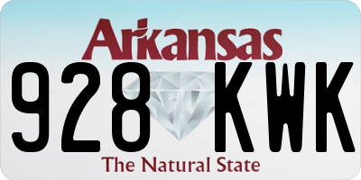 AR license plate 928KWK