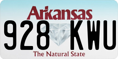 AR license plate 928KWU