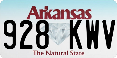 AR license plate 928KWV
