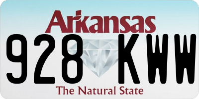 AR license plate 928KWW