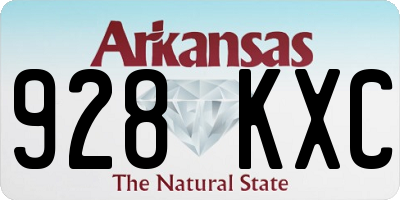 AR license plate 928KXC