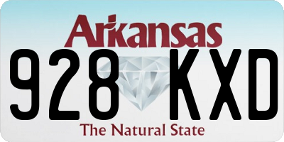 AR license plate 928KXD